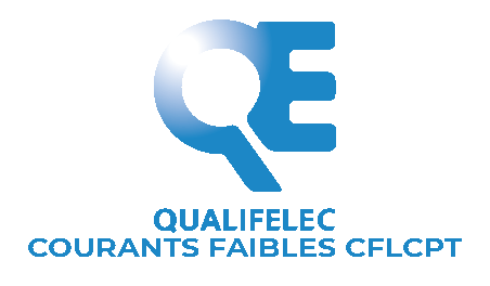 Logo certification QUALIFELEC Courants Faibles